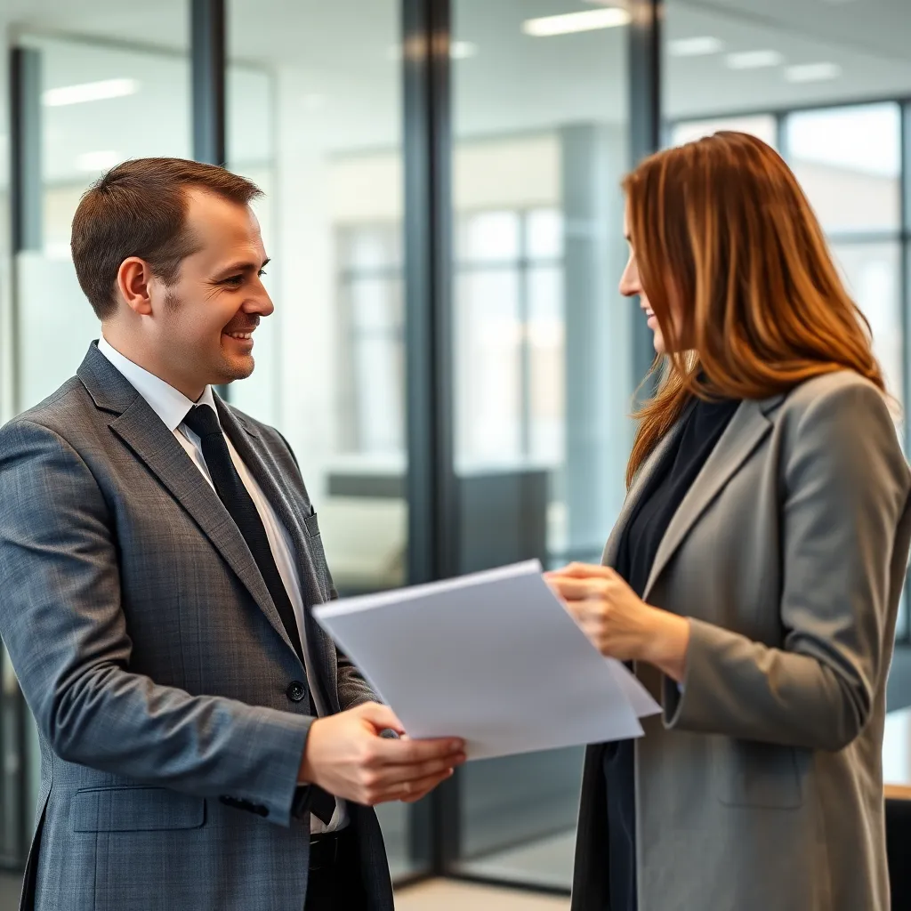 Professional die feedback ontvangt van een klant